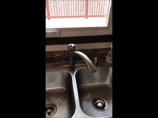 Home Inspector Inspects Loose Kitchen Faucet Fixture