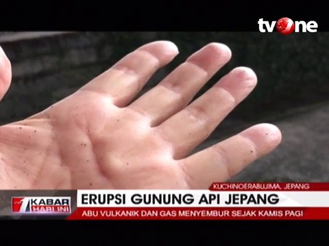 Gunung Berapi di Jepang Erupsi