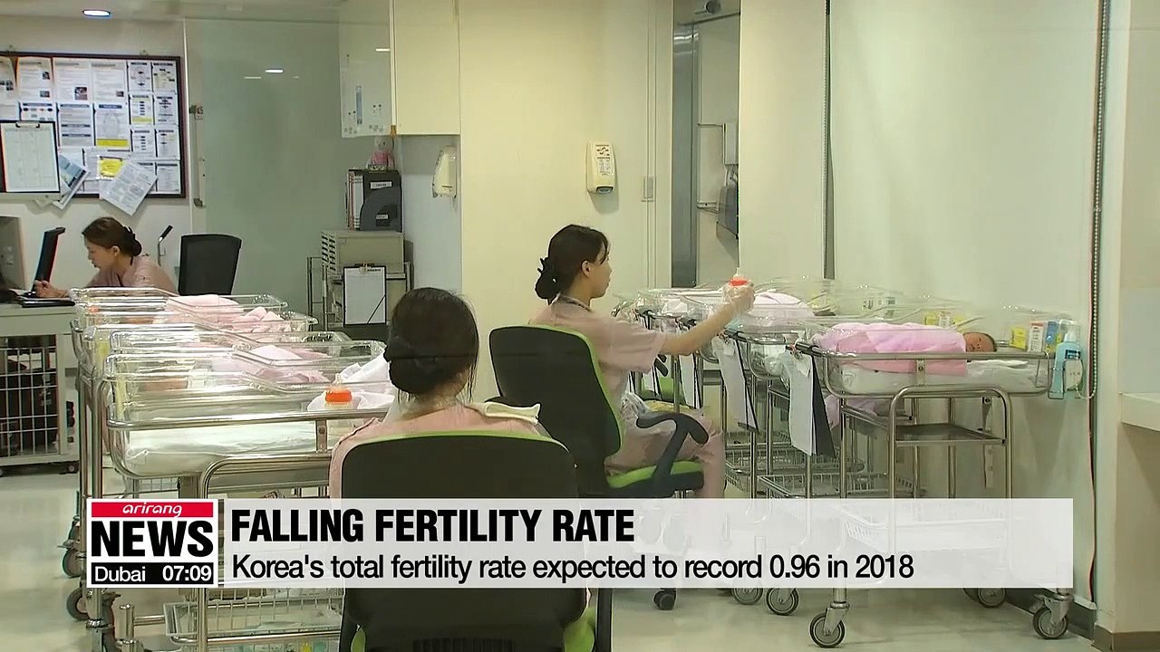 Korea's total fertility rate for 2018 expected to fall to 0.96
