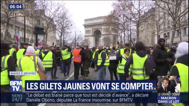 Les gilets jaunes vont lancer leur propre décompte lors des manifestations