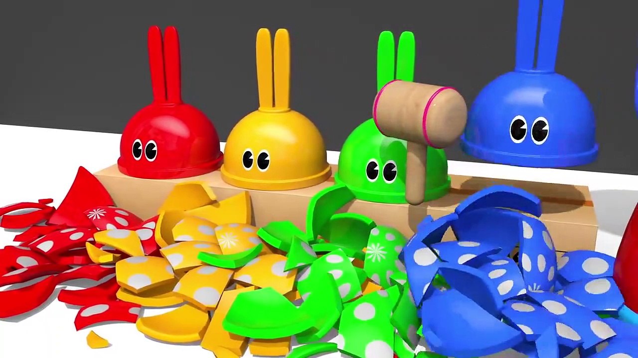 Learn Colors with Bunny Mold and Pasta Spaghetti Making Toy Fruits Squishy Ball for Kids Children