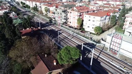 Halkalı - Gebze Banliyö Hattı'nın Son Hali Havadan Görüntülendi