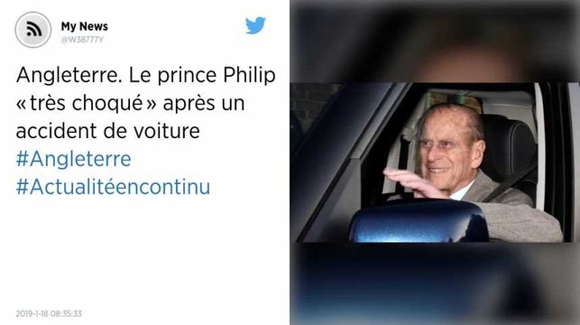 Angleterre. Le prince Philip « très choqué » après un accident de voiture.