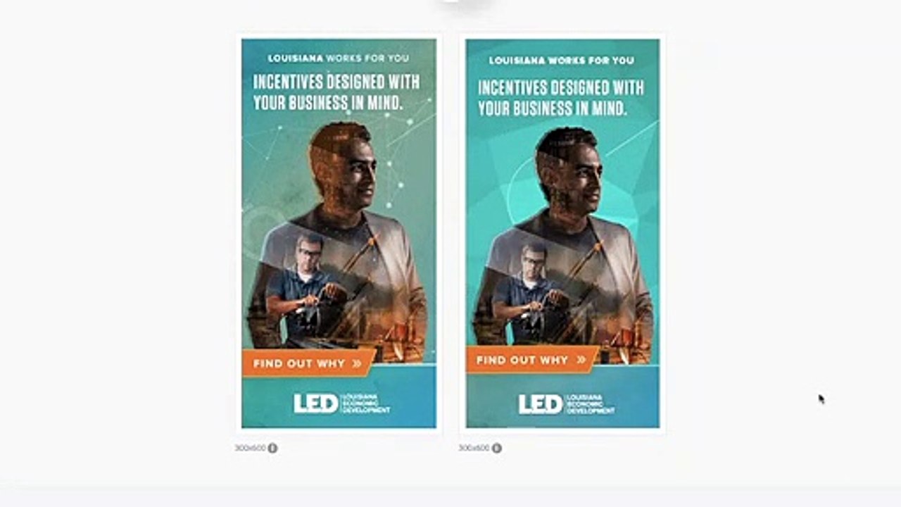 Compare HTML5  banners with Digitaland Free animation compare tool