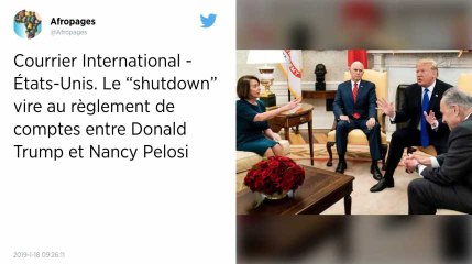 Etats-Unis. Trump et Pelosi à couteaux tirés autour du "shutdown"