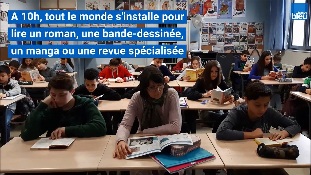 "Silence, on lit" quinze minutes de lecture obligatoire chaque jour au collège à Brive