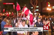 Miraflores: Cientos marchan contra Odebrecht y sus consorciadas