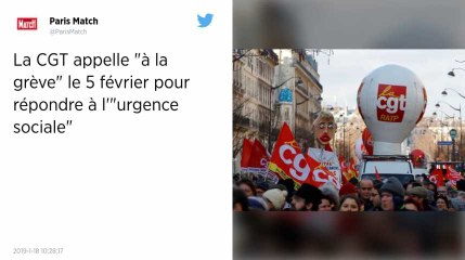 La CGT appelle à la grève le 5 février pour répondre à l'« urgence sociale »