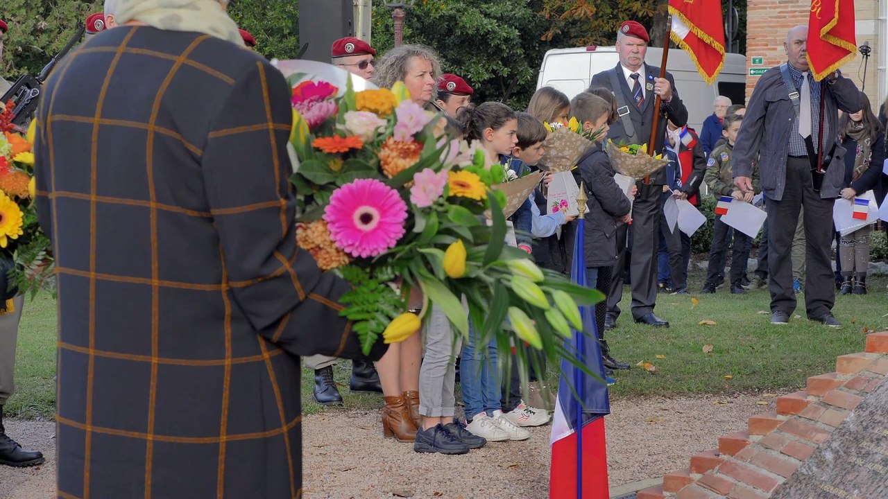 Reportage à Bouloc de la commémoration de l'armistice de 1918