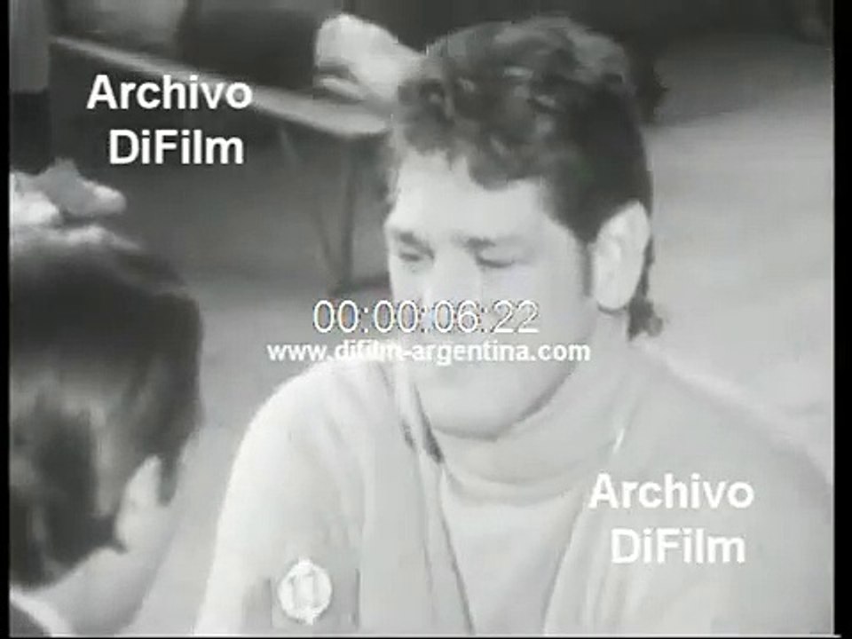 Ringo Bonavena - Luis Pires training in the gym at Luna Park 1970