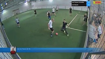 But de Fabien (8-15) - Les Casses Noisettes Vs Les Barjots - 17/01/19 21:00 - LIGUE 5