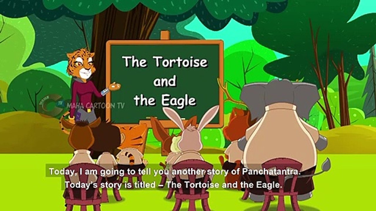 Cleaver Eagle and the Tortoise  | Panchatantra English Moral Stories For Kids | Maha Cartoon TV English