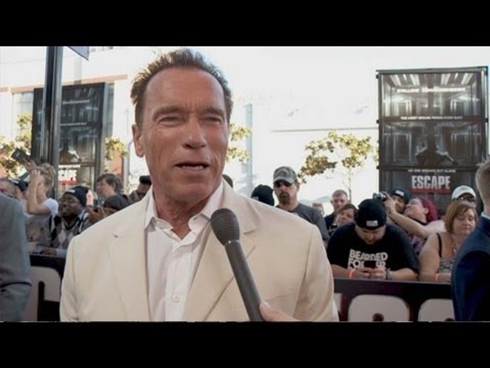 ESCAPE PLAN Arnold Schwarzenegger Interview