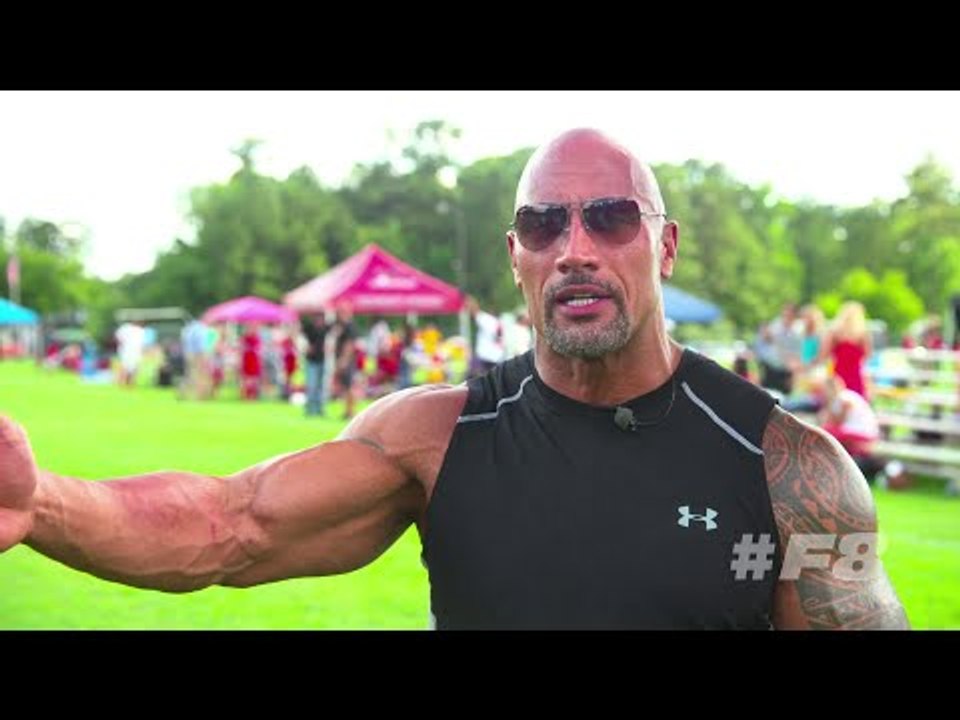 Dwayne 'The Rock' Johnson perfoms the Haka dance - FAST AND FURIOUS 8
