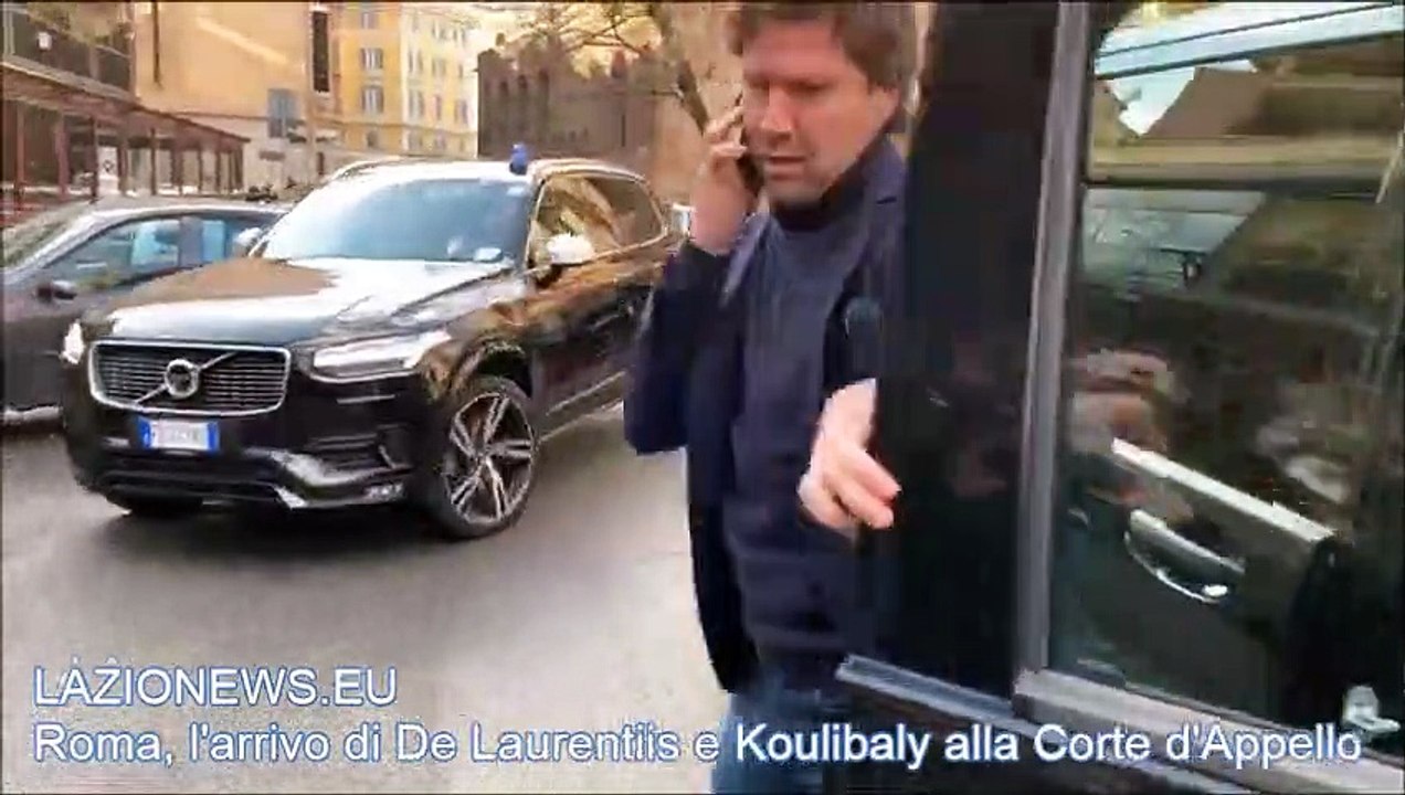 Roma, l'arrivo di De Laurentiis e Koulibaly alla Corte d'Appello Sportiva