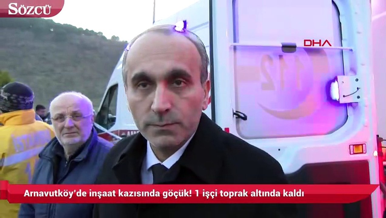 Arnavutköy’de inşaat kazısında göçük! 1 işçi toprak altında kaldı
