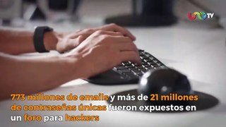 Filtran 770 millones de contraseñas en internet