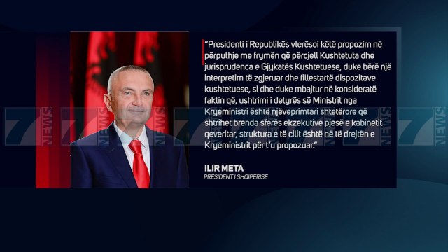 META DEKRETON RAMEN MINISTER TE JASHTEM - News, Lajme - Kanali 7