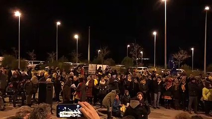 Acte de solidaritat amb Dolors Bassa al Puig de les Basses