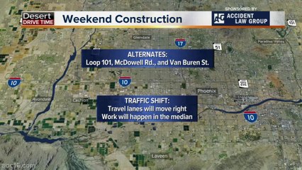 I-10 will be closed this weekend in the West Valley