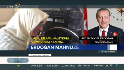 Başkan Erdoğan, Mahnuze Teyze'yi aradı: Seni ziyarete geleceğim