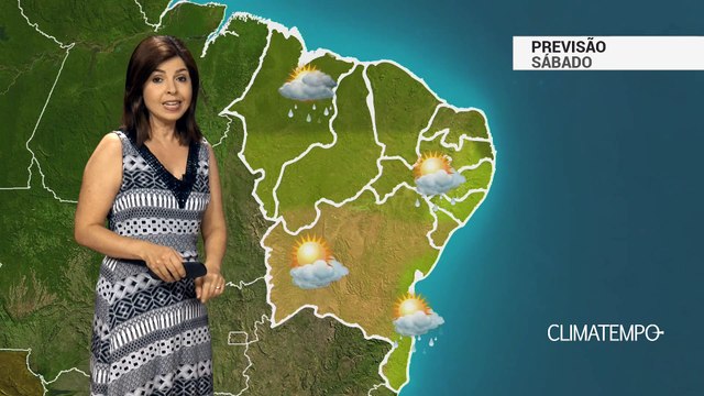 Previsão Nordeste – Risco de chuva forte no interior