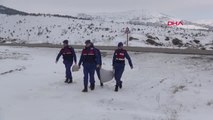 Yozgat'ta Jandarma Ekipleri, Doğaya Yiyecek Bıraktı