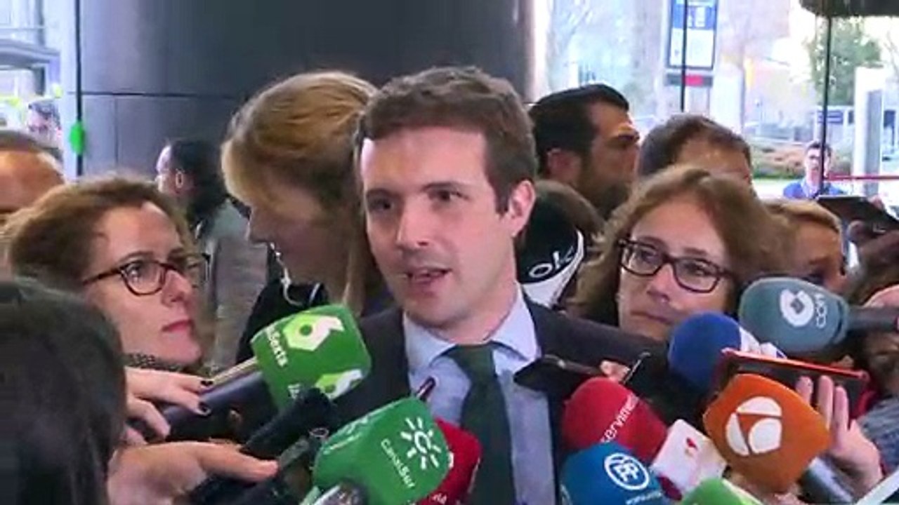 Casado y Rajoy abren juntos la Convención Nacional del PP