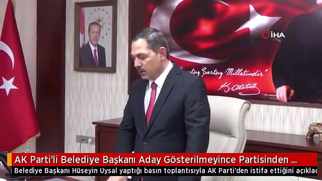 AK Parti'li Belediye Başkanı Aday Gösterilmeyince Partisinden İstifa Etti