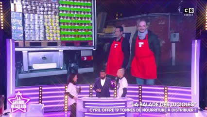 Cyril Hanouna offre 19 tonnes de nourriture pour des SDF