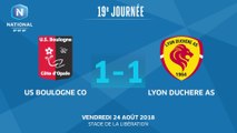 J19 : US Boulogne CO-Lyon Duchère AS (1-1), le résumé