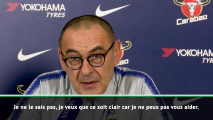 Chelsea - Sarri sur l'arrivée d'Higuain : "Je n'en sais rien..."