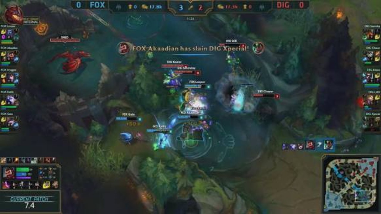 FOX vs DIG - Week 7 Day 3 Highlights (Spring 2017)