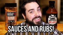 EJ Cooks: Weber Brown Sugar Rub and OMC Smokehouse BBQ Sauce (Pork chops)