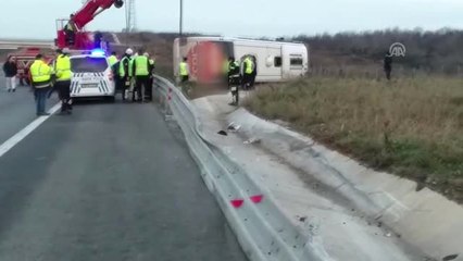 Beykoz'da Yolcu Otobüsü Kaza Yaptı - İstanbul