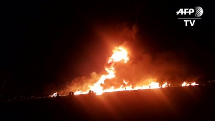 Muertos y heridos por Incendio en ducto de combustible en México