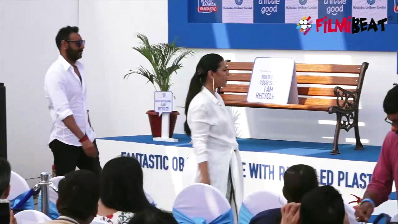 Kajol and Ajay Devgn attend Start A Little Good campaign & support plastic ban! | FilmiBeat