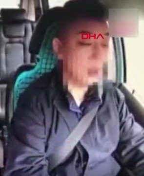 Taksici böyle uyudu kaza kaçınılmaz oldu