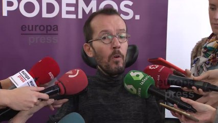 Pablo Echenique pide "pasar página" tras la "traición" de Errejón.