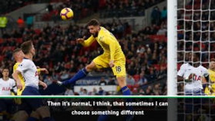 Giroud unlikely to start against former club Arsenal - Sarri
