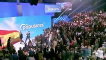 Aznar es ovacionado en la convención del PP