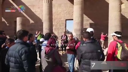 شباب المصريين بالخارج المقيمين بأستراليا بمعبد فيلة