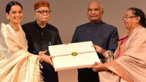 Kangana Ranaut Felicitated by President Ram Nath Kovind at Manikarnika special screening | FilmiBeat