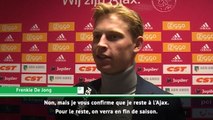 Transferts - De Jong : ''Je reste à l'Ajax cet hiver !''