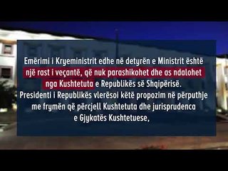 Edi Rama minister I jashtem - Meta e dekreton