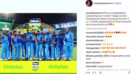 Anushka PROUD of Virat & Team India | Ind Vs Aus cricket series