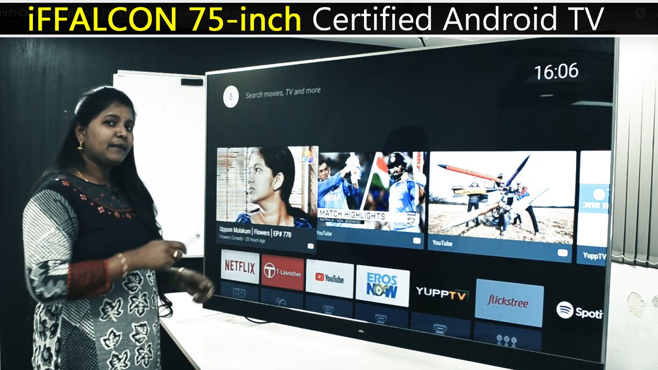 iFFALCON 75-inch Certified Android TV : Features Explained - Telugu