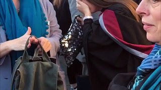 Woman surprised at graduation with marriage proposal and a puppy!