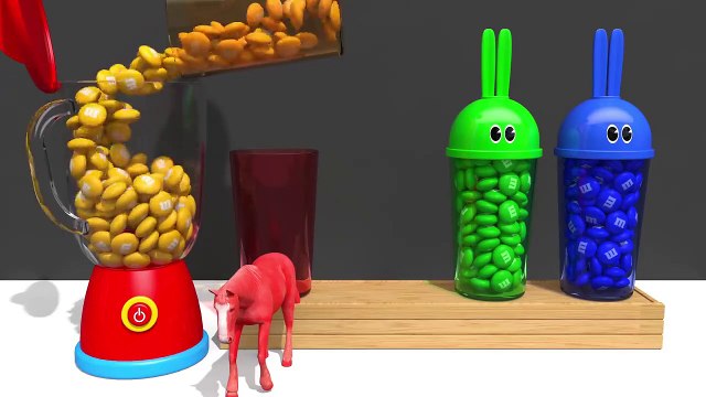 Learn Colors with Bunny Mold and Microwave Blender Toy Finger Family Song for Kids Children