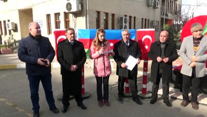 Bakü’de Sovyetler Birliği tarafından katledilen şehitler için anma programı düzenledi